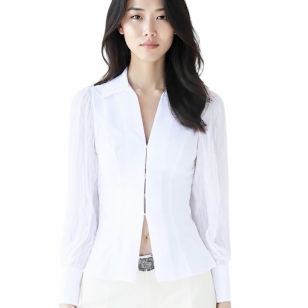 NWT Guess Cotton Button-Up Shirt